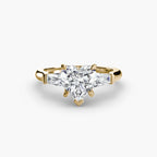 Three-Stone Ring (Baguette Side Stones)